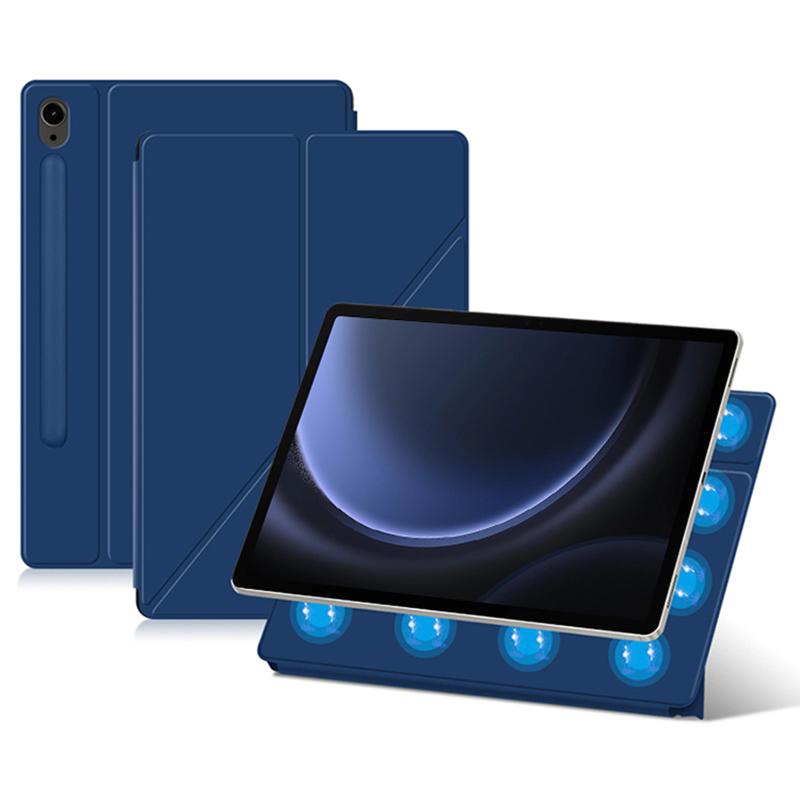 Für Samsung Galaxy Tab S10 FE/S10/S9 FE/S9 Hülle Magnetischer V-Faltständer Tablet-Hülle mit Auto Sleep/Wake