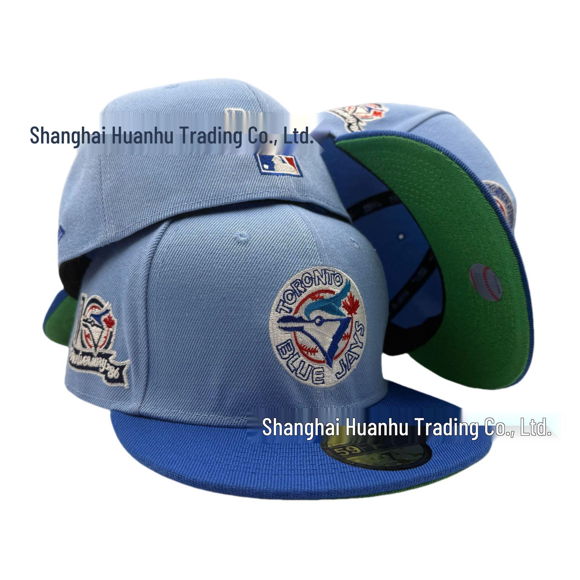 Toronto Blue Jays Flachschirm MLB-Hut - Gestickte Team-Baseballkappe 7(1/4) yards - 58cm gray