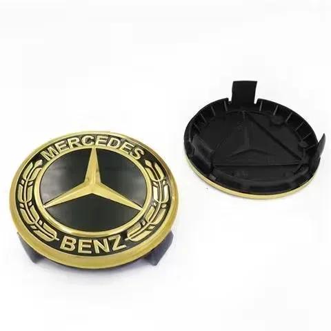 

Car Sticker 4PCS/set 75mm Car Wheel Center Hub Caps Cover Decoration Accessories for Mercedes Benz B/C/E/S Class A Class C200L золотой