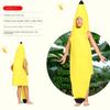 Kids Halloween Banana Costume Fruit Outfit Stage Performance Clothes Parent Child Matching Kindergarten Role Play Decoration