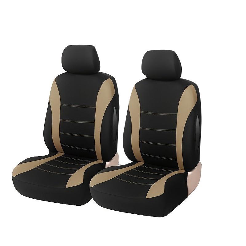 Universal All-Season Car Seat Covers & Cushions Set - 4-Piece Fully Enclosed Design