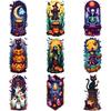 9pcs Temporary Tattoo Skeleton Halloween Bat Ghost Waterproof Long-lasting Body Stickers Tree For Children Girls Women