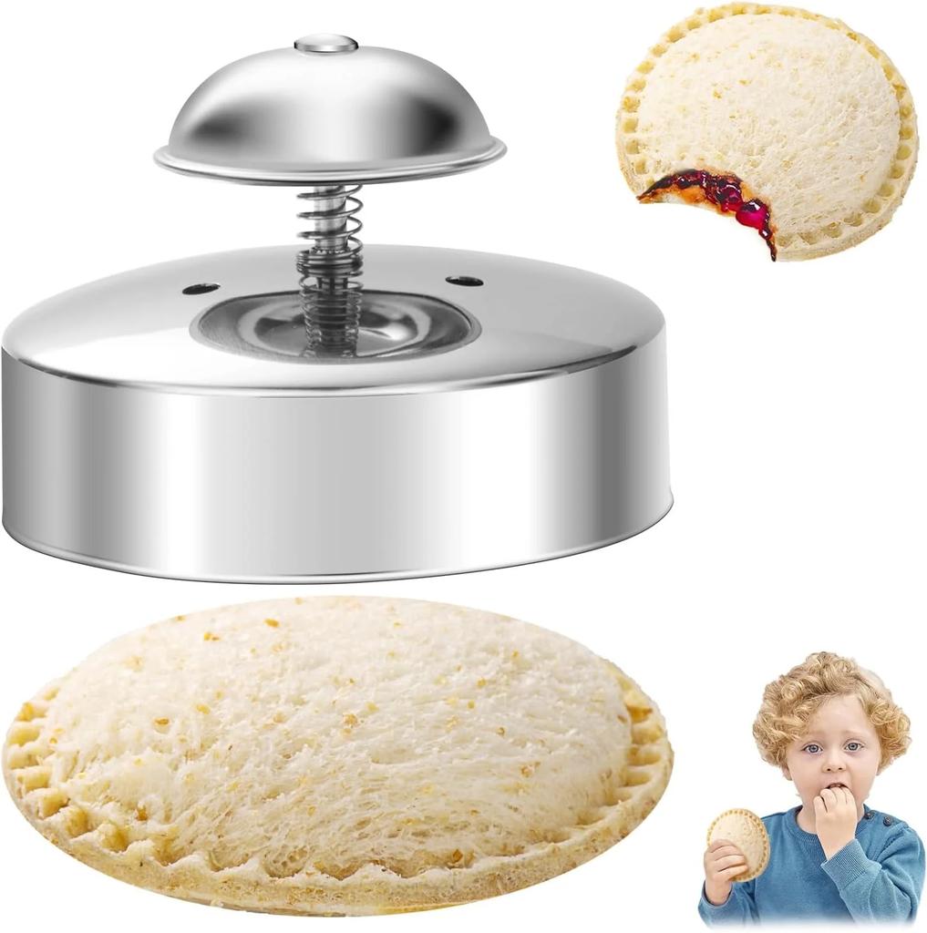 Hamburger Pie Sealer Mold Stainless Steel Round Sandwich Maker Pastry Cookies Mold For Hamburgers Baking Bento Tool Kitchen Tool
