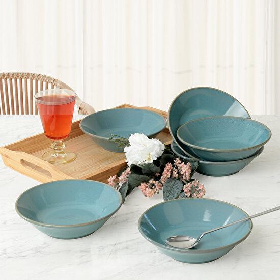 

Керамика Столовая тарелка бирюзовый гранит хеттский 18 см 6 предметов Q07