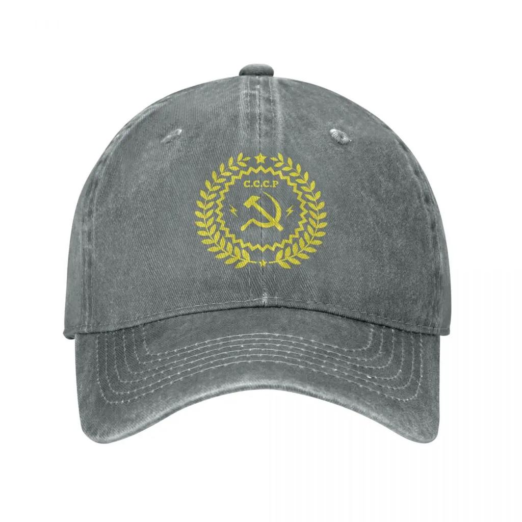 Communism Symbol CCCP Spring Summer Cap Adult Unisex Baseball Caps Classic Russia Army Military Sunhat Wash Outdoor Casquette