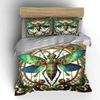 Art Nouveau Insect Decor Set Bedding Set with 1 Duvet Cover 2 Pillowcases Single Double King Queen, Gift