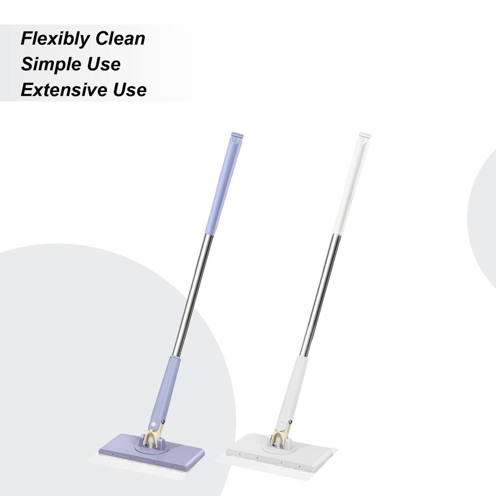 Automatic Cloth Changing Mini Mop Portable Flat Dust Mop With Rotating Heads Hands-free Mini Mop Hardwood Floor Mop