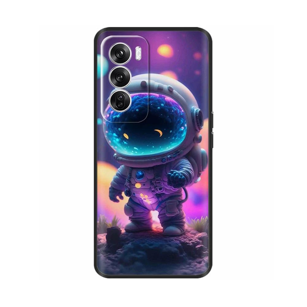 Silicone Case For OPPO Reno 12 Phone Cases Lovely Cat Cover Reno12 5G Soft Liquid Silicon Back Cover For OPPO Reno 12 Pro 5G