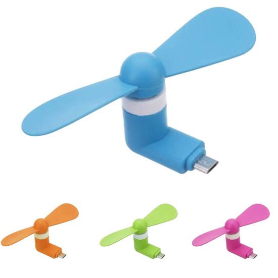 Summer Mini Portable Micro USB Mobile Mute OTG Phone Air Cooling Fan
