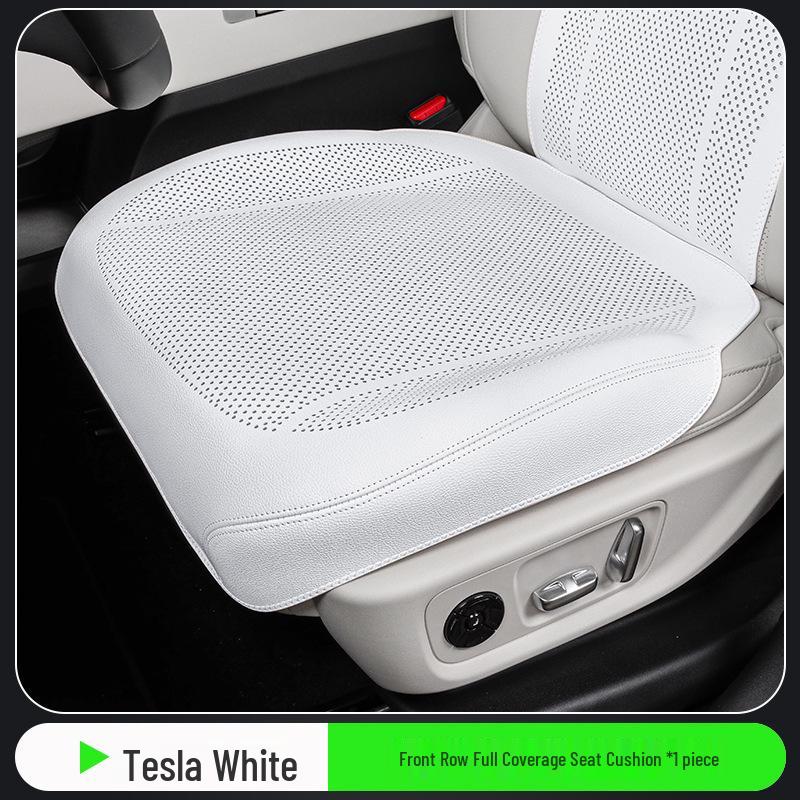 Universal Perforated Breathable Car Seat Cushion for Five-Seat Vehicles - Year-Round Ventilation