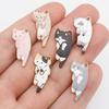 6 Colors Hang Tags Alloy Earrings Jewelry Necklace Pendant DIY Accessories