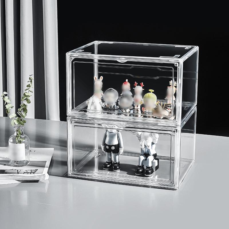 1PC Shoe Storage Box Acrylic Shoe Organizer Sneaker Display Case Anti-Scratch Design Dust-Proof Clear Shoe Storage Box 36x27cm
