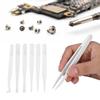 6pcs Anti static Carbon Fiber Tweezers Repair Tool for Electronics Jewelry Making