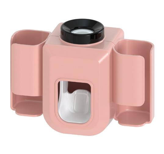 Creative nástěnný automatický dávkovač zubní pasty Držák zubního kartáčku Vytlačovač zubní pasty pro rodinnou sprchovou koupelnu