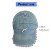 Stylish Women Fabric Baseball Hat with 3D Pearls Bowknot and Lace Trim for Outdoor Sports Activity Breathable Headwear