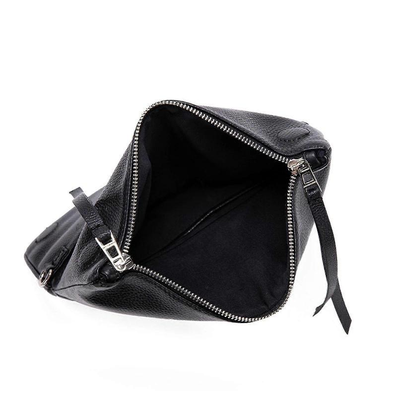 Zadigvoltaire Women Bag Leather Messenger Bag Lady Shoulder Bag With Zipper Wing Rhinestone