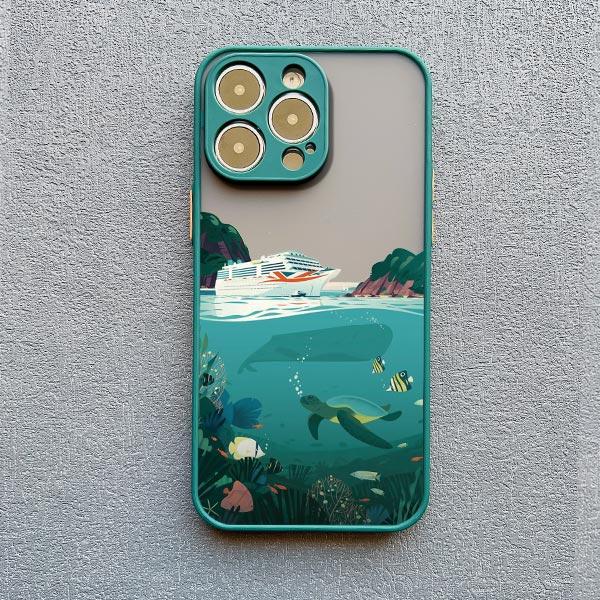 Whale Shockproof Funny Phone Case for iPhone 13 12 11 Pro Max Mini 16 15 14 Pro Max Plus X XR XS 7 8 Plus SE2 Back Cover Fundas