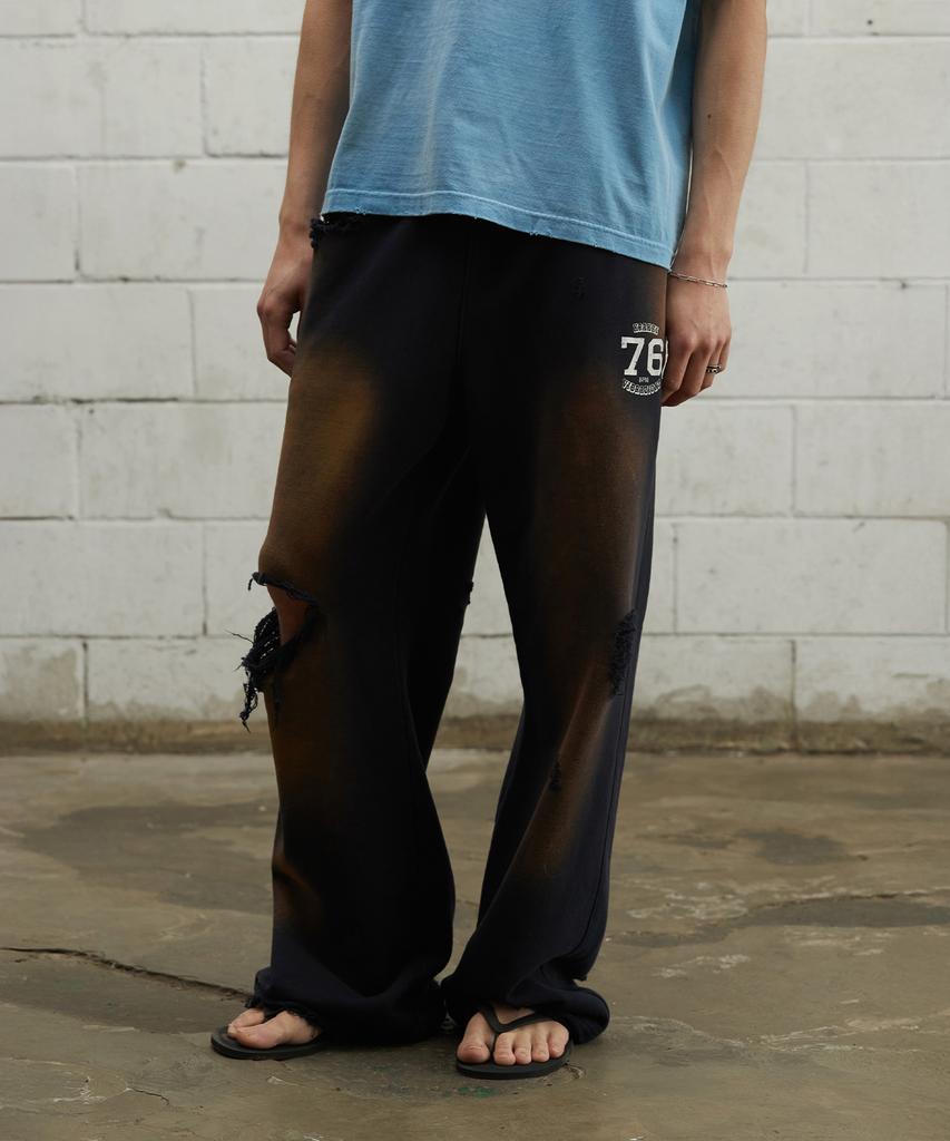 Keulaeki [Unisex] Vintage Sweatpants_Navy [Kr265Pup412]