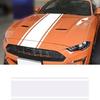 Hood Decals Sticker Universal Auto Racing Modified Body Stripes Vinyl White