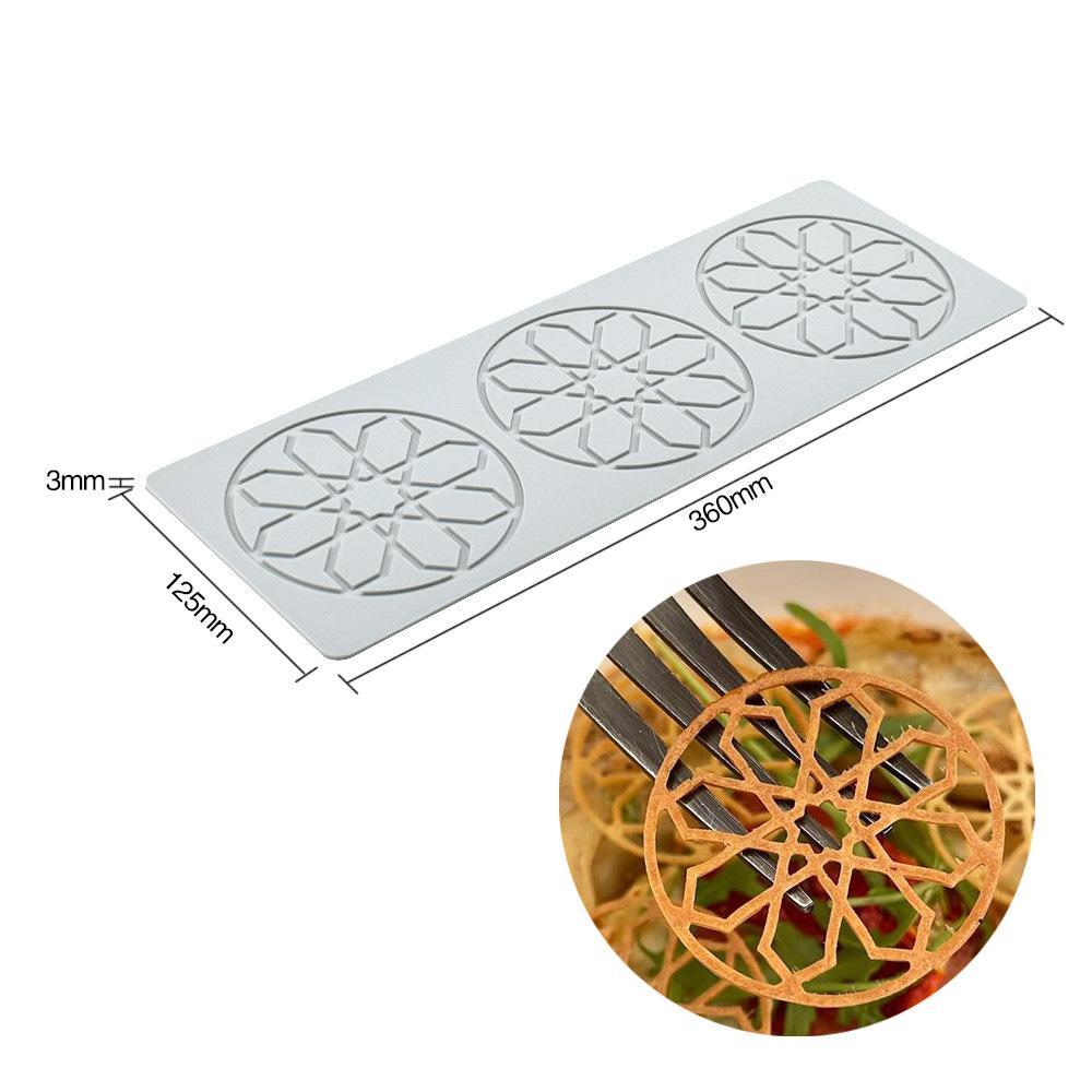 Multi-style Cake Lace Cushion Love Bubble Leaf Molecular Cuisine Creative Chinese Food Plate Silicone Mold Kitchen Baking Tool