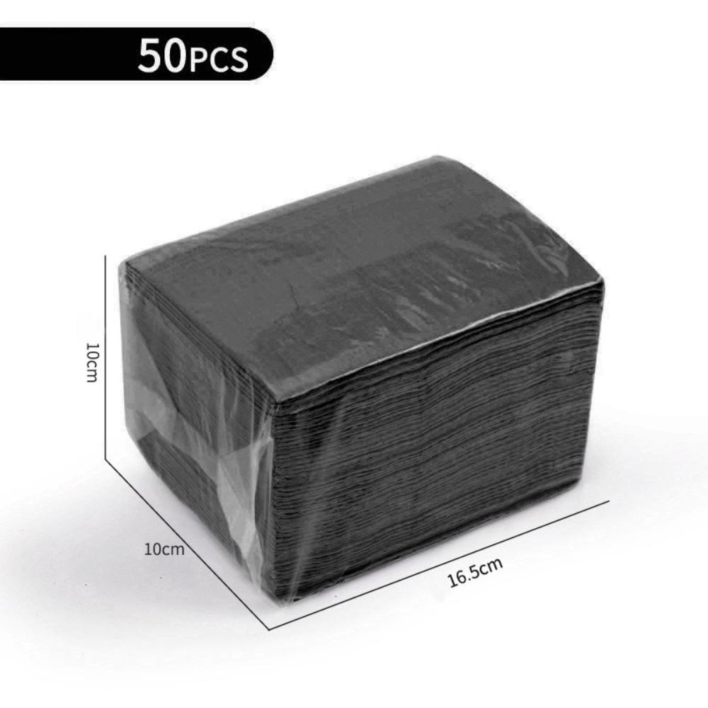 

Многофункциональный бумажный коврик для нейл-арта, двухслойный складной водонепроницаемый коврик, одноразовая настольная салфетка для нейл-салона чёрный