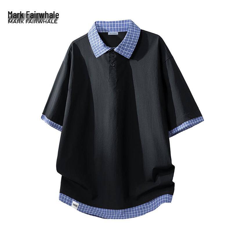 MARK FAIRWHALE Men s Summer Lightweight Polo T-Shirt M