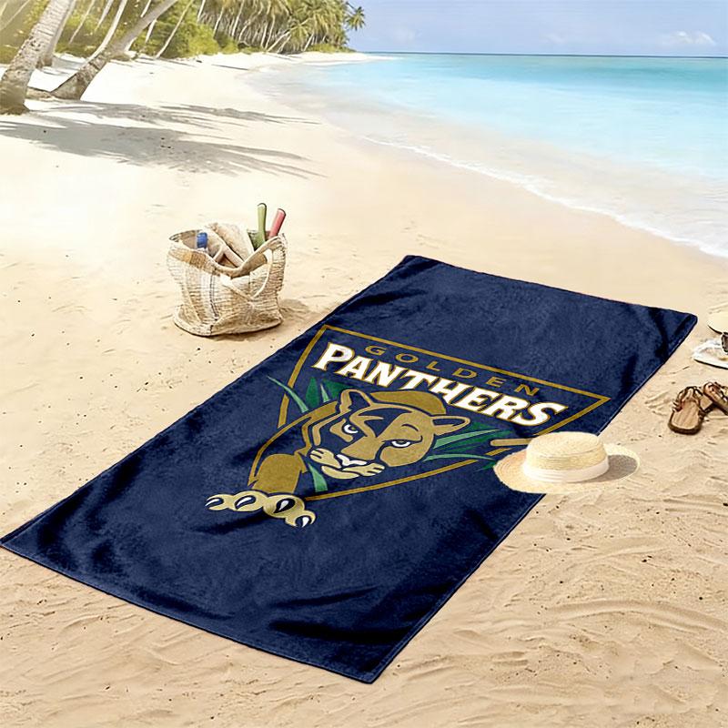 Penrith Panthers Champions Print Beach Towel, Large Soft Quick Dry Towel for Beach Camping Swimming