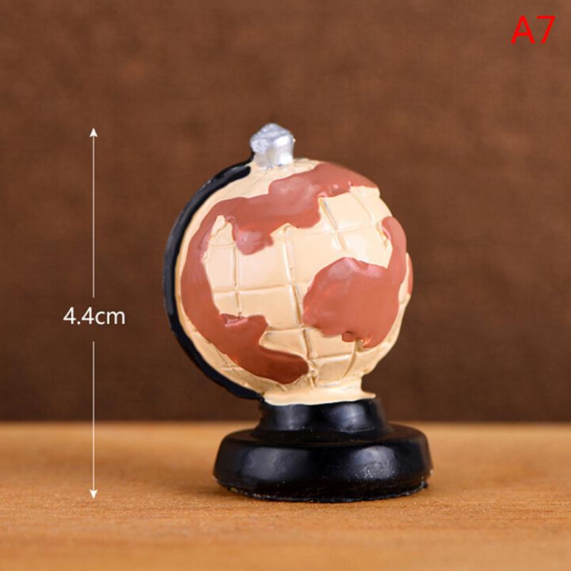 Globo Rotante per Casa delle Bambole con Supporto in Legno 1:12 Arredamento Miniatura per Casa delle Bambole Studio Soggiorno Camera da Letto Sala Lettura Attacco
