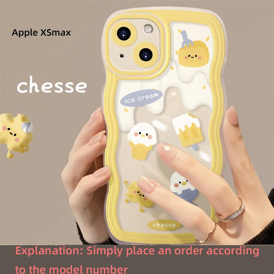 Cute Cheese Duck Stand Suitable for Apple 15 Promax Phone Case iPhone 14131211XR Women's 78Plus