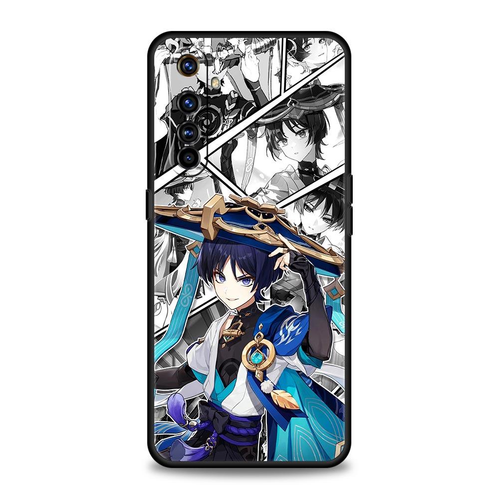 Phone Case For Realme 12 11 10 9 8 5G 7 6 GT5 GT3 GT2 Pro Plus C21 C11 C25 C35 For Realme GT Neo 2 3 3T 5 Cover Genshin Impact