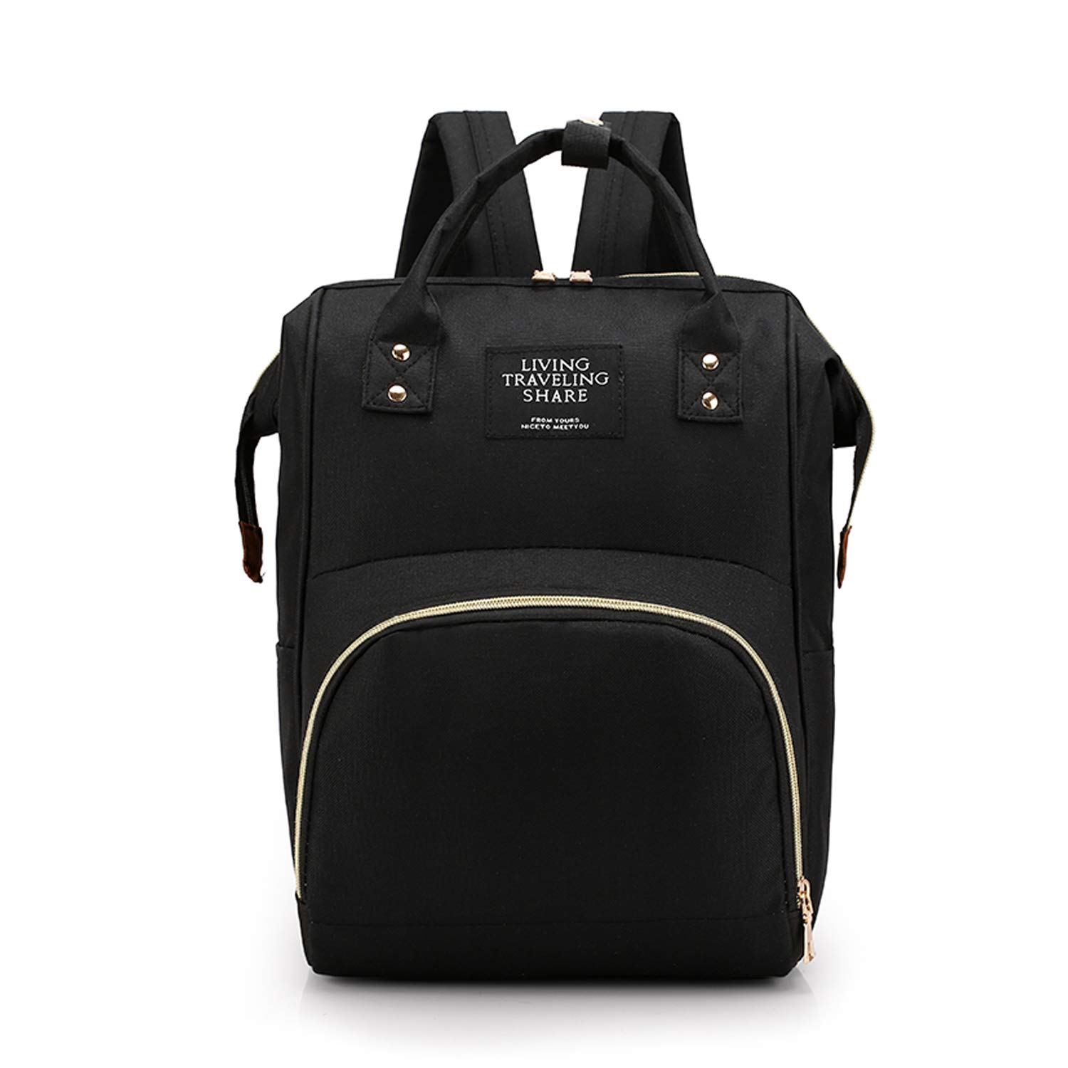 

Mama Large Capacity Mama Insulated Preparation for Baby Cherry Blossom Viewing [FANDARE] Mother s Bag, Mother s Backpack, Bag, Backpack, чорний