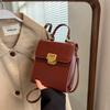 High-end Small Bag Women's New Portable Trendy One-shoulder Crossbody Vertical Simple Underarm Bag Small Square Bag