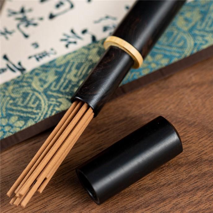 Agarwood Incense Gift Set: Incense Sticks, Rosewood Burner, and Incense Box