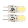 2PCS Silicone LED Light Bulb GY6.35 COB 1505 3W 12V 300LM for Cabinets Closets Outdoor Home Office