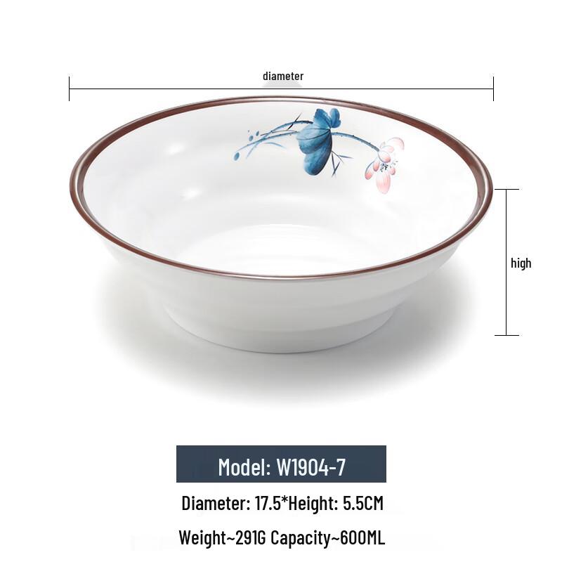 Chinese Style Melamine Noodle and Soup Bowl