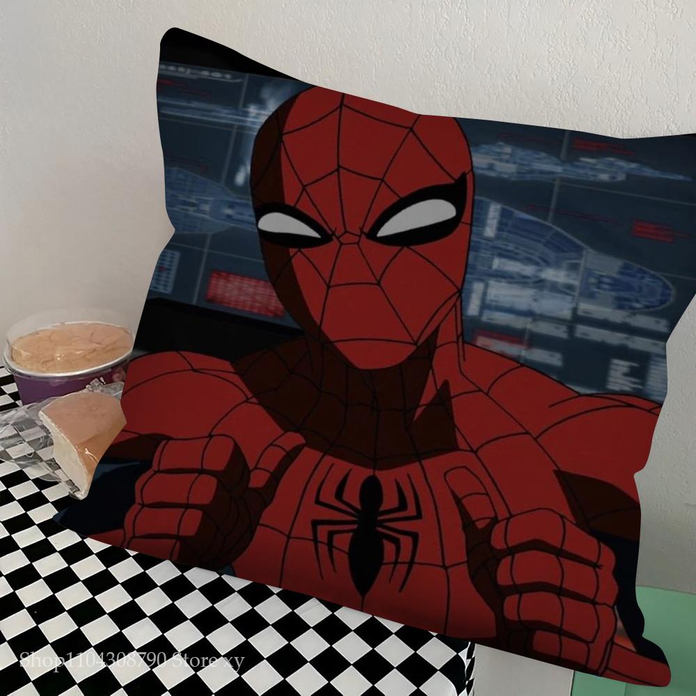 1pc Spidermans Pillow Case Square Bedroom Sofa Leisure Comfort Cushion Car Living Room Home Decoration