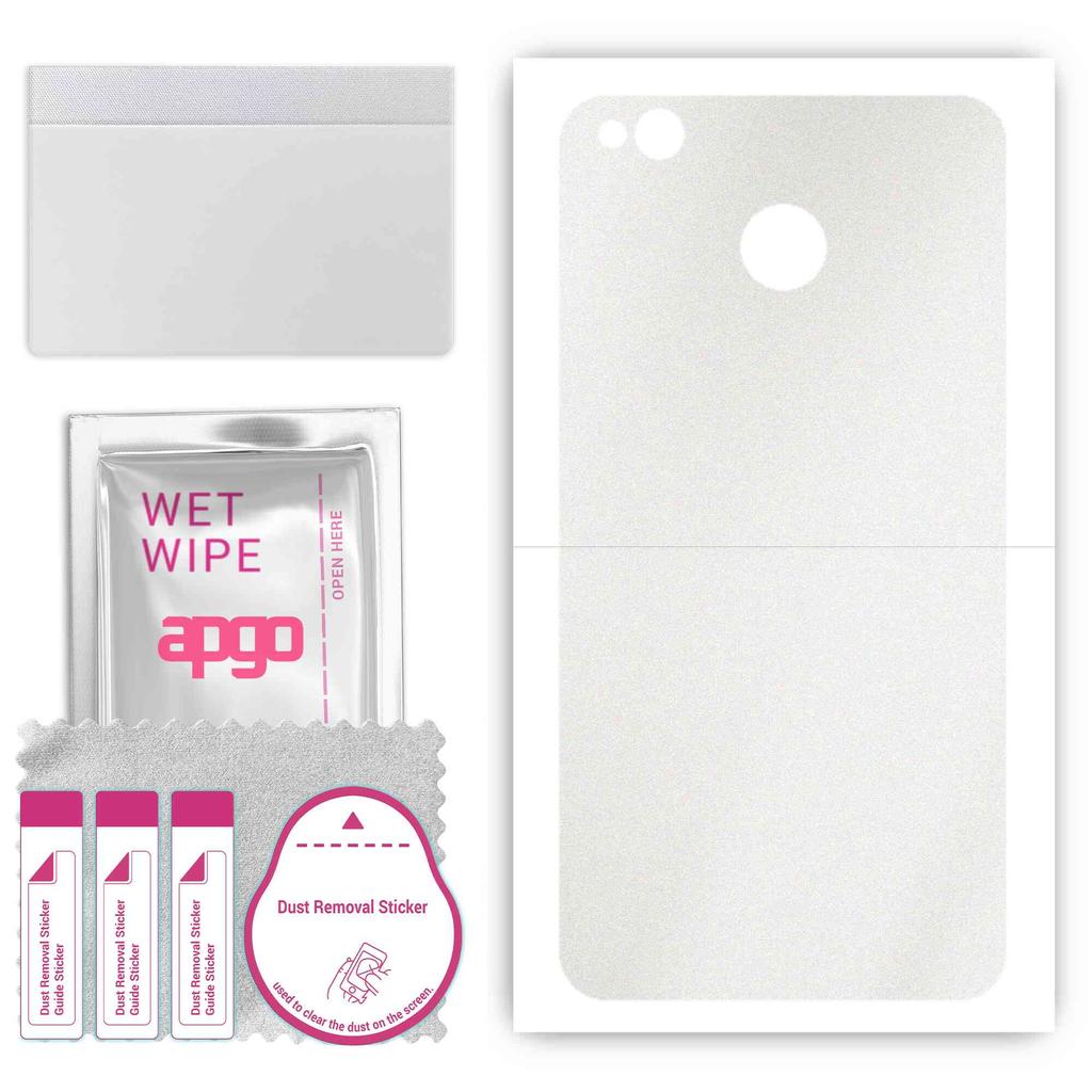 apgo Sticker de protecție pentru spate compatibil cu Xiaomi Redmi 4 (4X), Film de ambalare, folie, vinil - model mat transparent