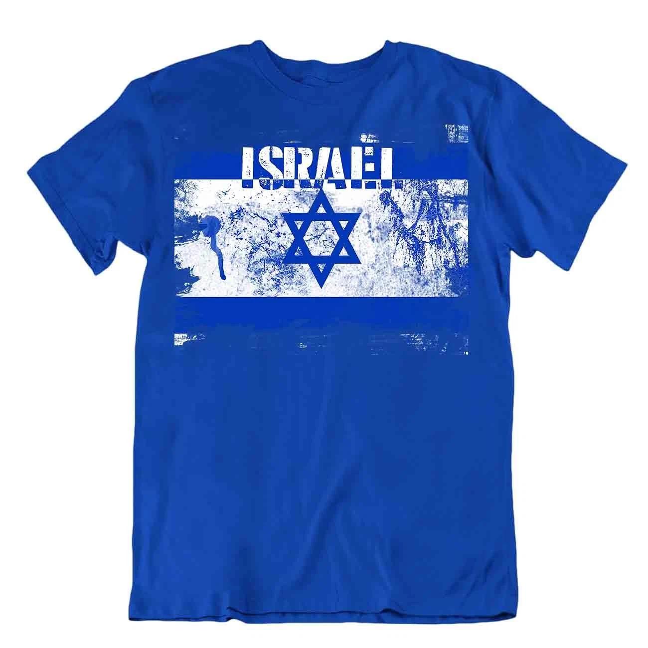 Israel flag Tshirt T-shirt Tee top city map hexagram zion star of david menorah S