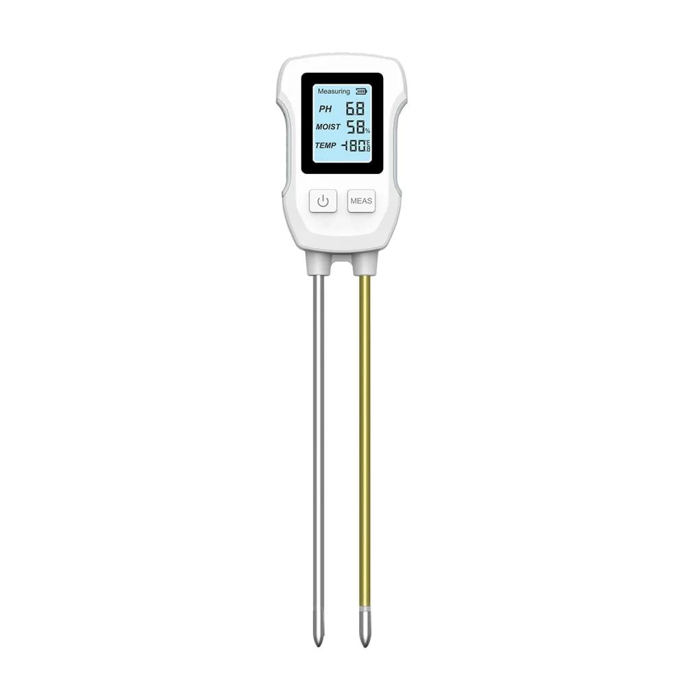 3 In1 Soil PH Tester LCD Screen Plant Temperature Environment Humidity Meter Soil Hygrometer Sensor Indoor & Outdoor Plants Use