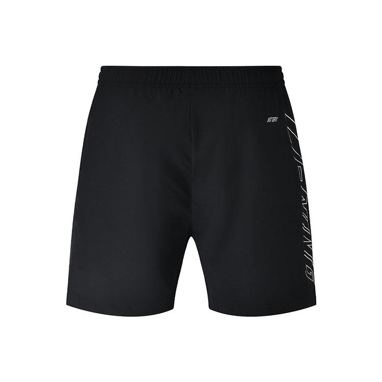 Li Ning Feather Series Comfortable Durable Cool Quick-Dry Competition Sports Shorts Unisex Shorts Black AAPU337-1