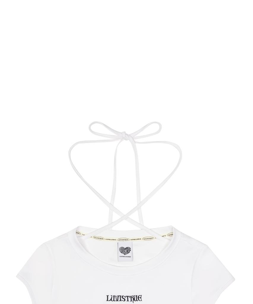 LUVISTRUE Ch Button Layered Tee(White)