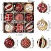 9Pcs/set 6CM Xmas Tree Hanging Pendant Painted Xmas Baubles  Christmas Party Decoration