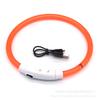 Pet luminous collar, dog luminous collar, USB charging LED fiber optic collar, flashing dog collar