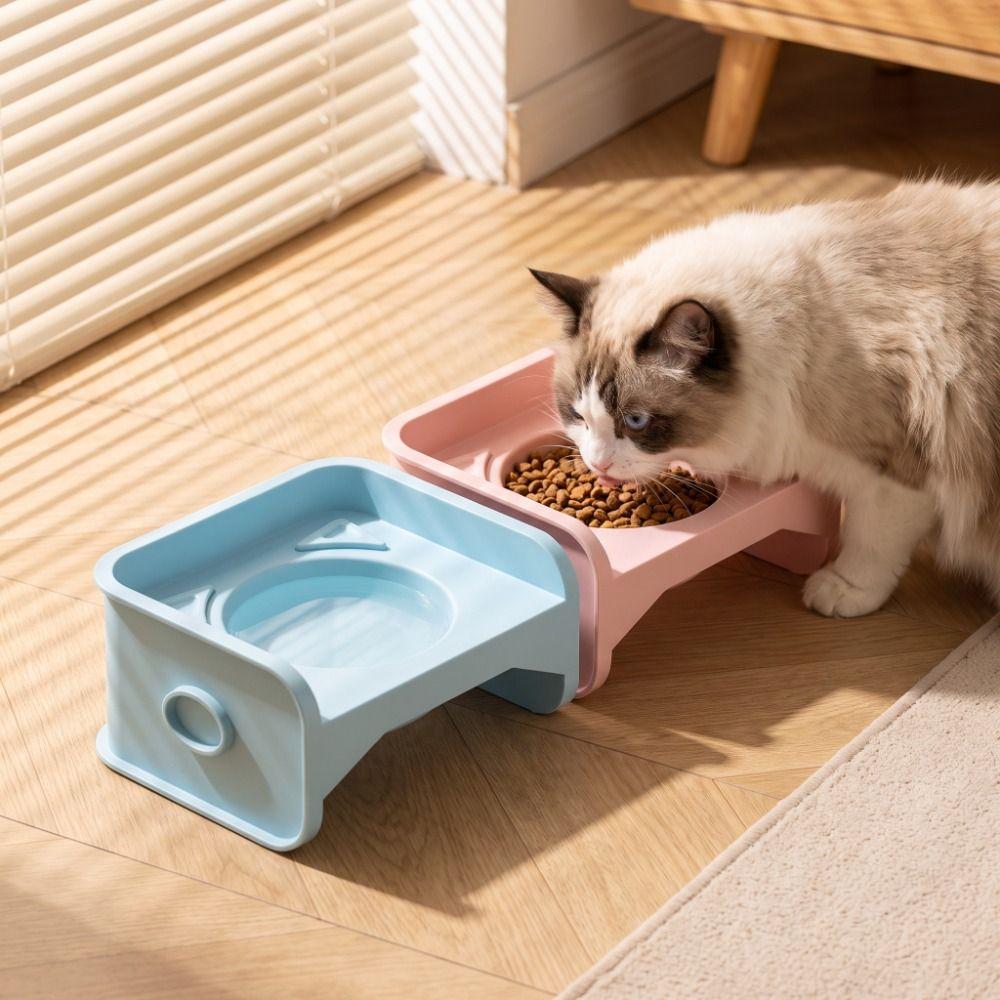 Leak-Proof Raised Pet Feeder Removable Pet Feeding Dish High Quality Elevated Cat Bowl For Dogs