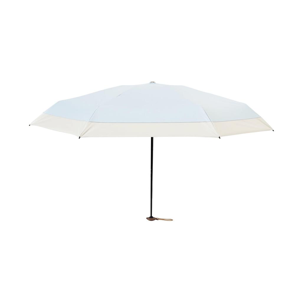 Francfranc Folding Light Blue and Rain with and Absorbent Pouch Umbrella, 50cm, (Sun Umbrella), Light-Blocking