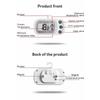 Digital Frigerator Thermometer Fridge And Freezer Thermometer With Large LCD Screen Stand For Room Kitchen