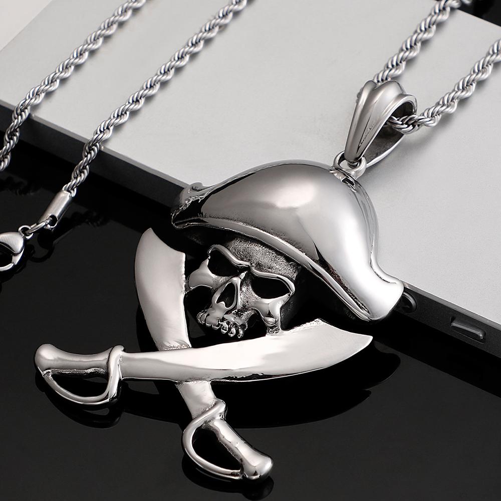 Accessoires Halloween Homme Achat Pendentif Gothique Tête De Mort Avec Os  Croisés Pas Cher Chaine Or Homme 18 Carat (ct, image size:1000x1000