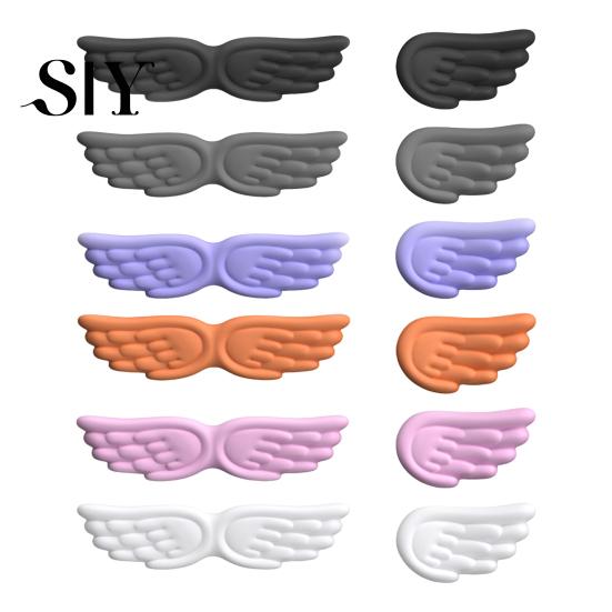 Wasserdichte Schreibtischmatte Engelsflügel Tastatur Handgelenkauflage Ergonomisches Stützpolster Silikon Schmerzprävention Kissen Maus Laptop für Büro Gaming Flügel