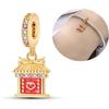 Girl Metal Chinese Knot Lucky Cat Lion Dance Charms Fit Original Bangle Necklace Make your own Beads Ideal for Accessory Elegant Fashion Beautiful