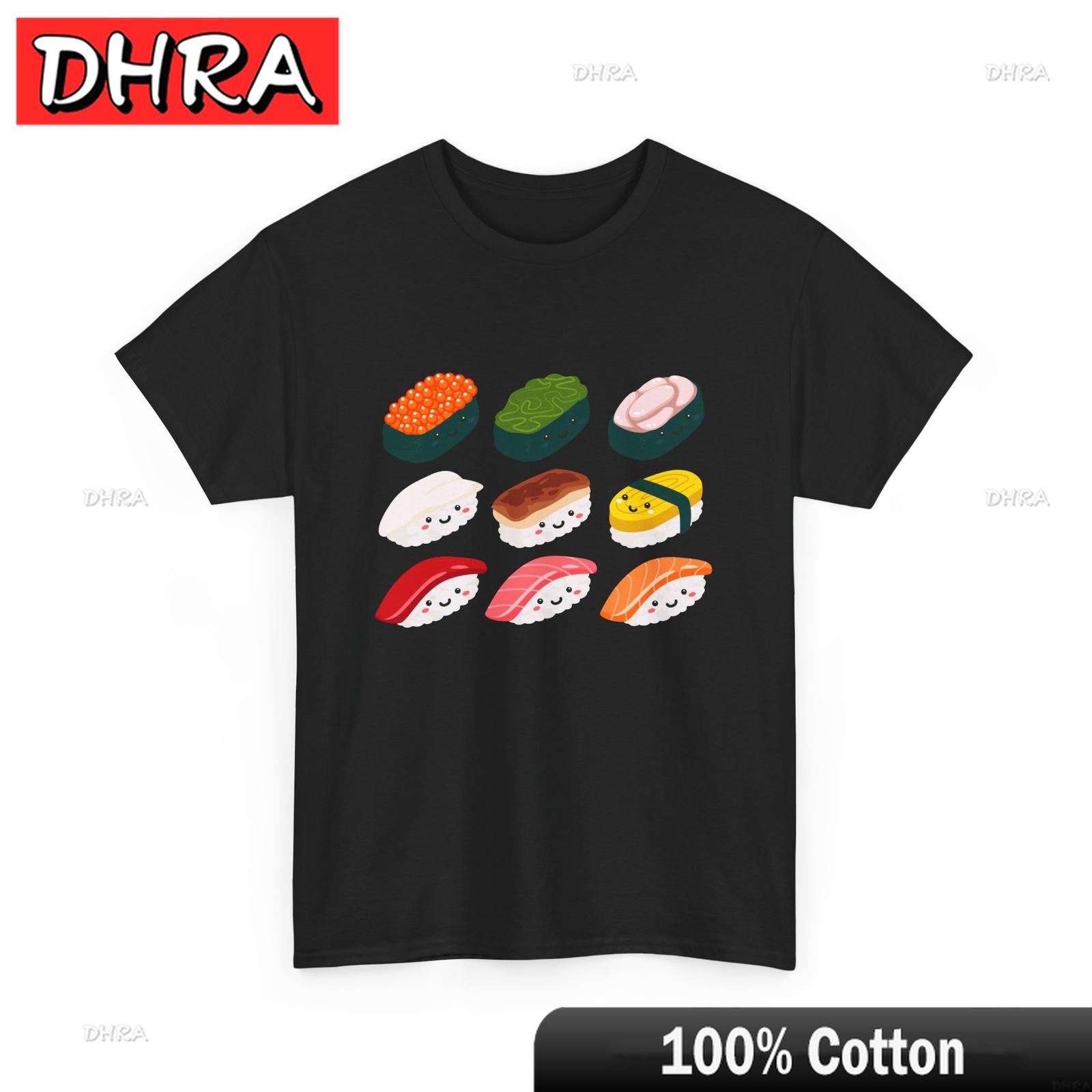 Sushi Japanese Asian Food Lover TShirt Funny Japanese Cat Shirt Stylish Simple Tshirts Casual Aesthetic Cool Shirt Party Style S